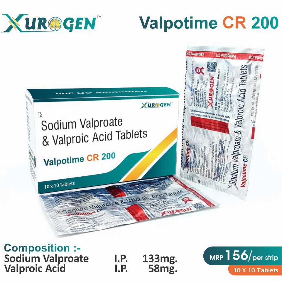 Sodium Valproate 133mg + Valproic Acid 58mg | Antiepileptic | Best price for PCD Pharma Franchise in Lucknow